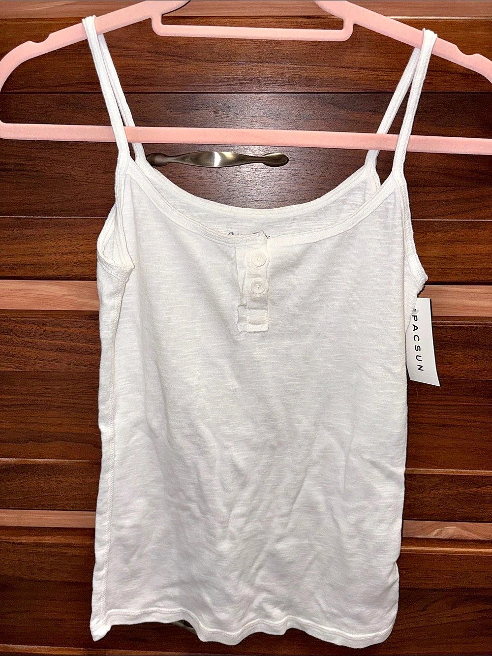 Brandy Melville NWT White Button Front Tank Top
